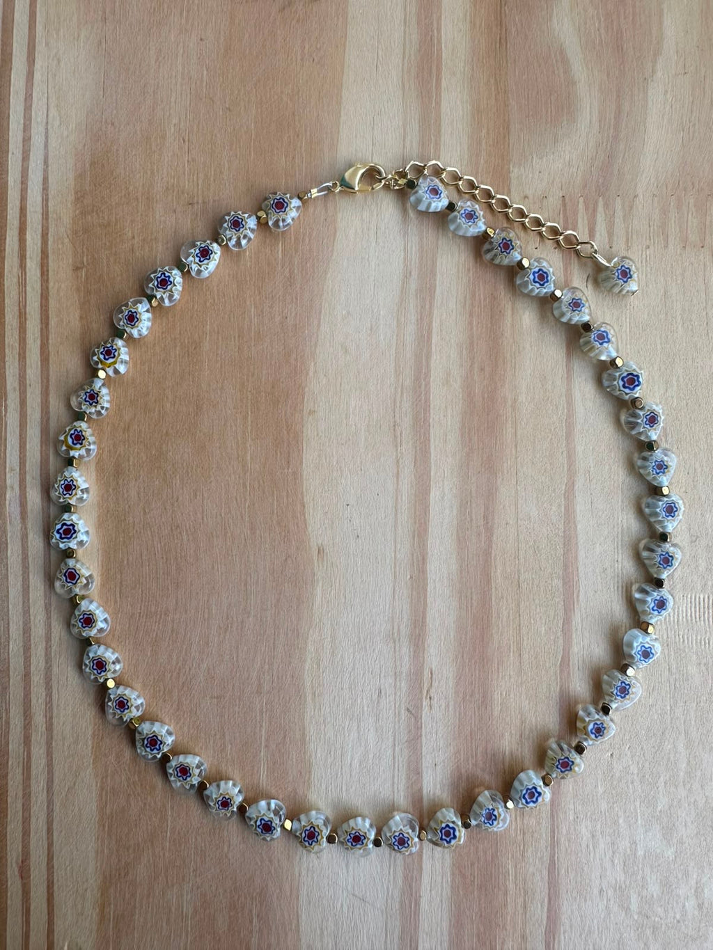 Choker Murano com Hematita