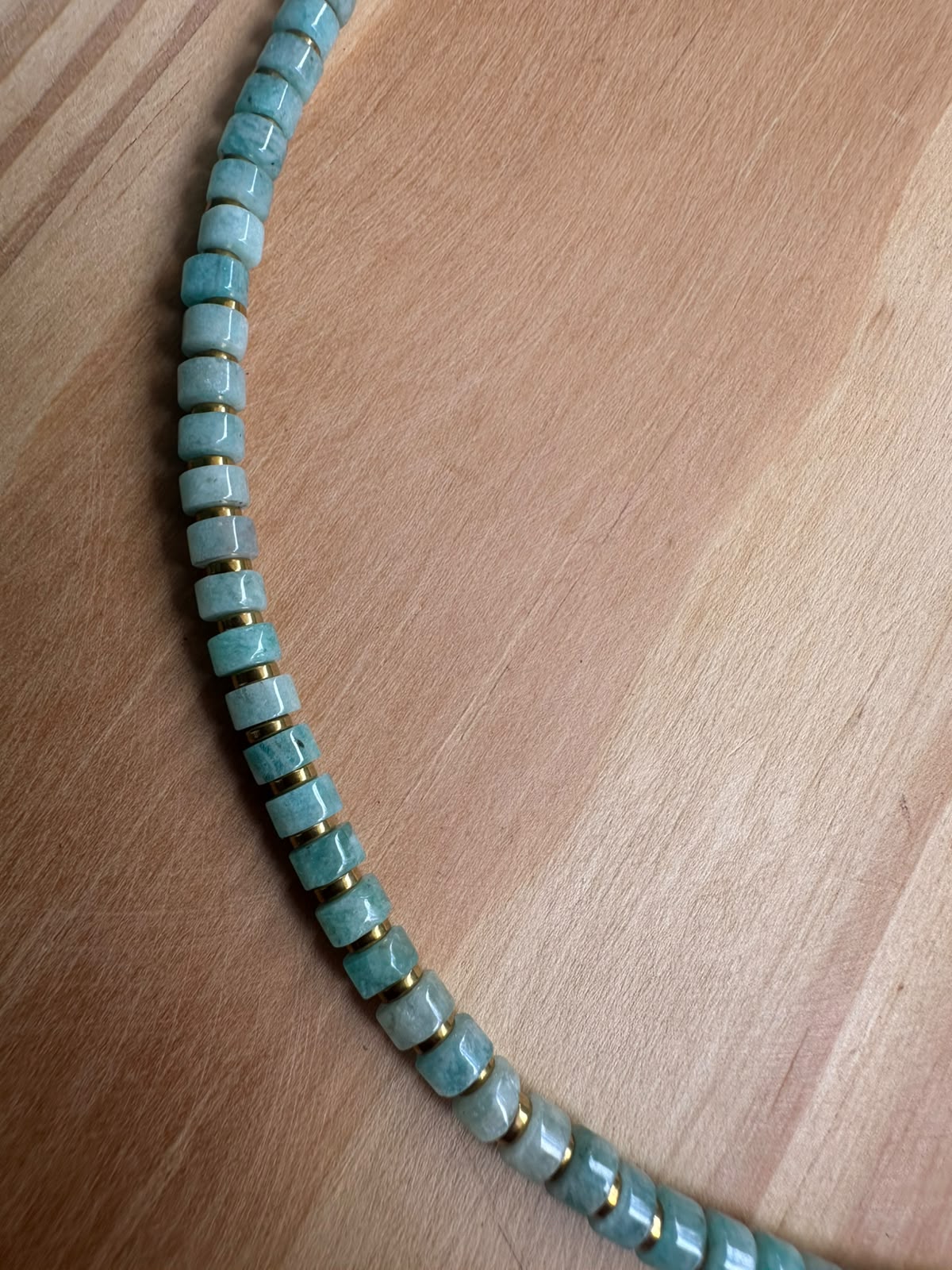 Choker Amazonita com Hematita - Opção 3