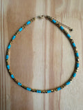 Choker Hematita com Turquenita