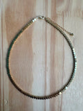Choker Mini Coração de Hematita