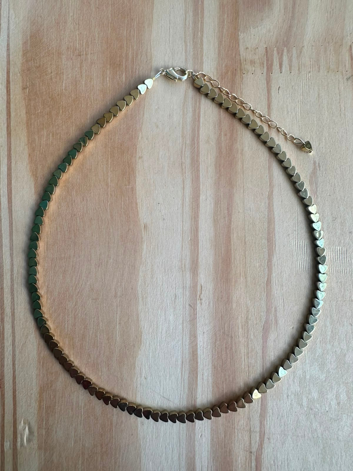 Choker Mini Coração de Hematita