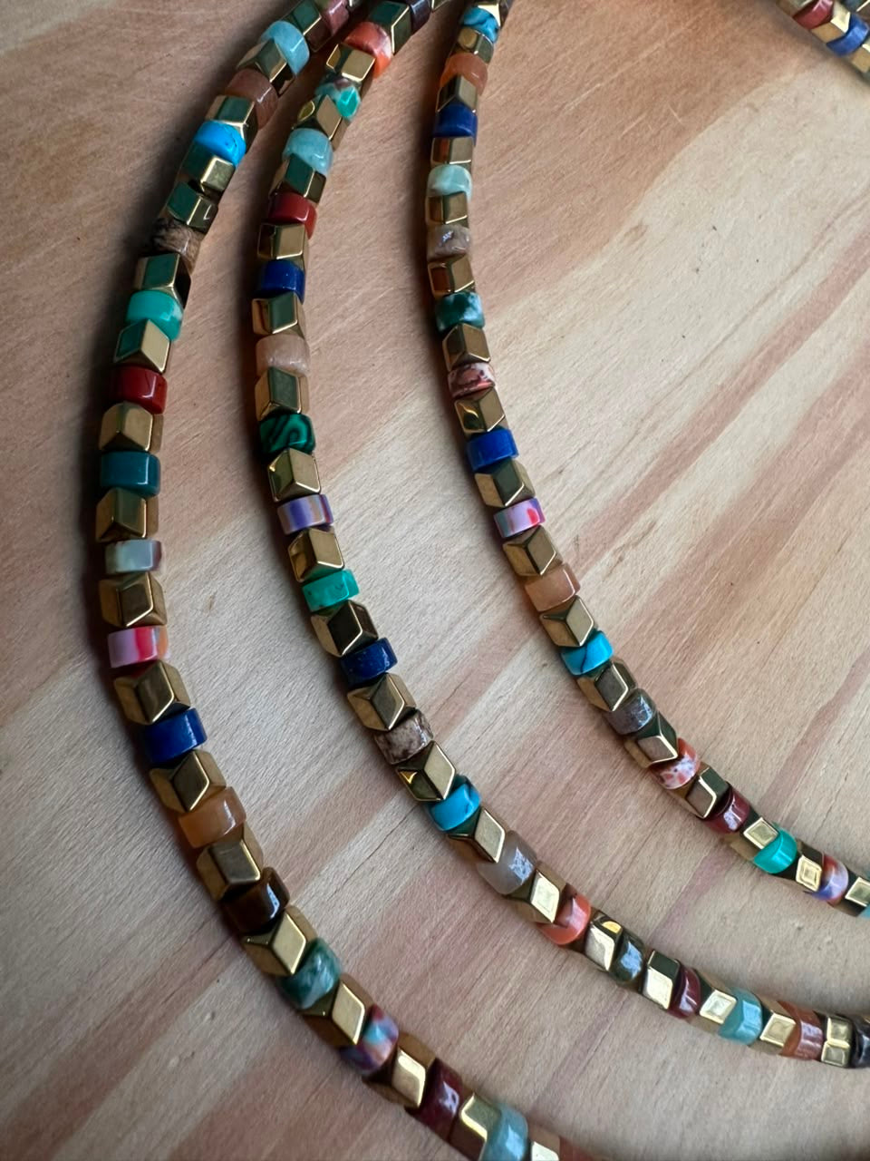 Choker Hematita com Mix de Pedras Naturais