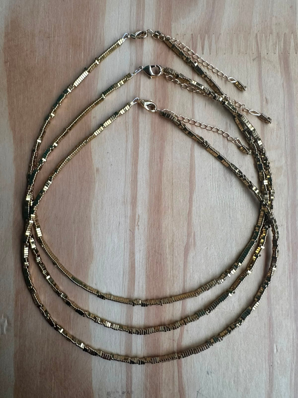 Choker Hematita Triangulinho
