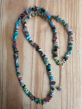 Colar Longo Cascalho Mix