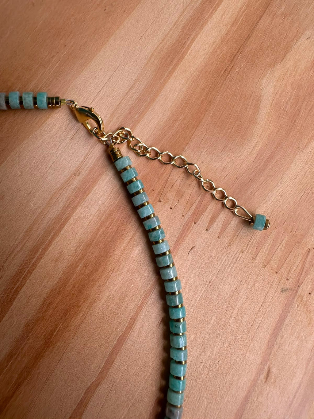 Choker Amazonita com Hematita - Opção 3