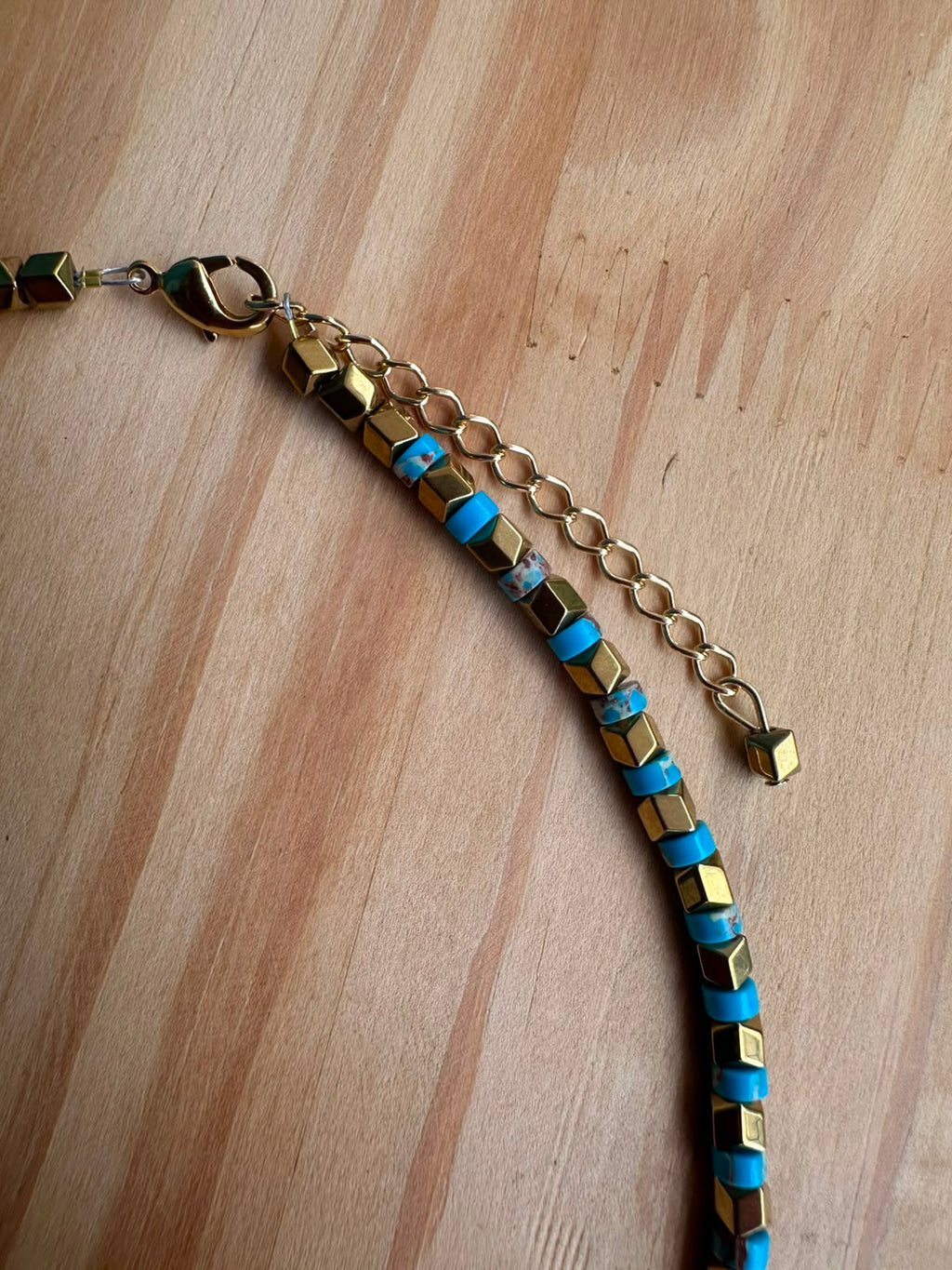 Choker Hematita com Turquenita