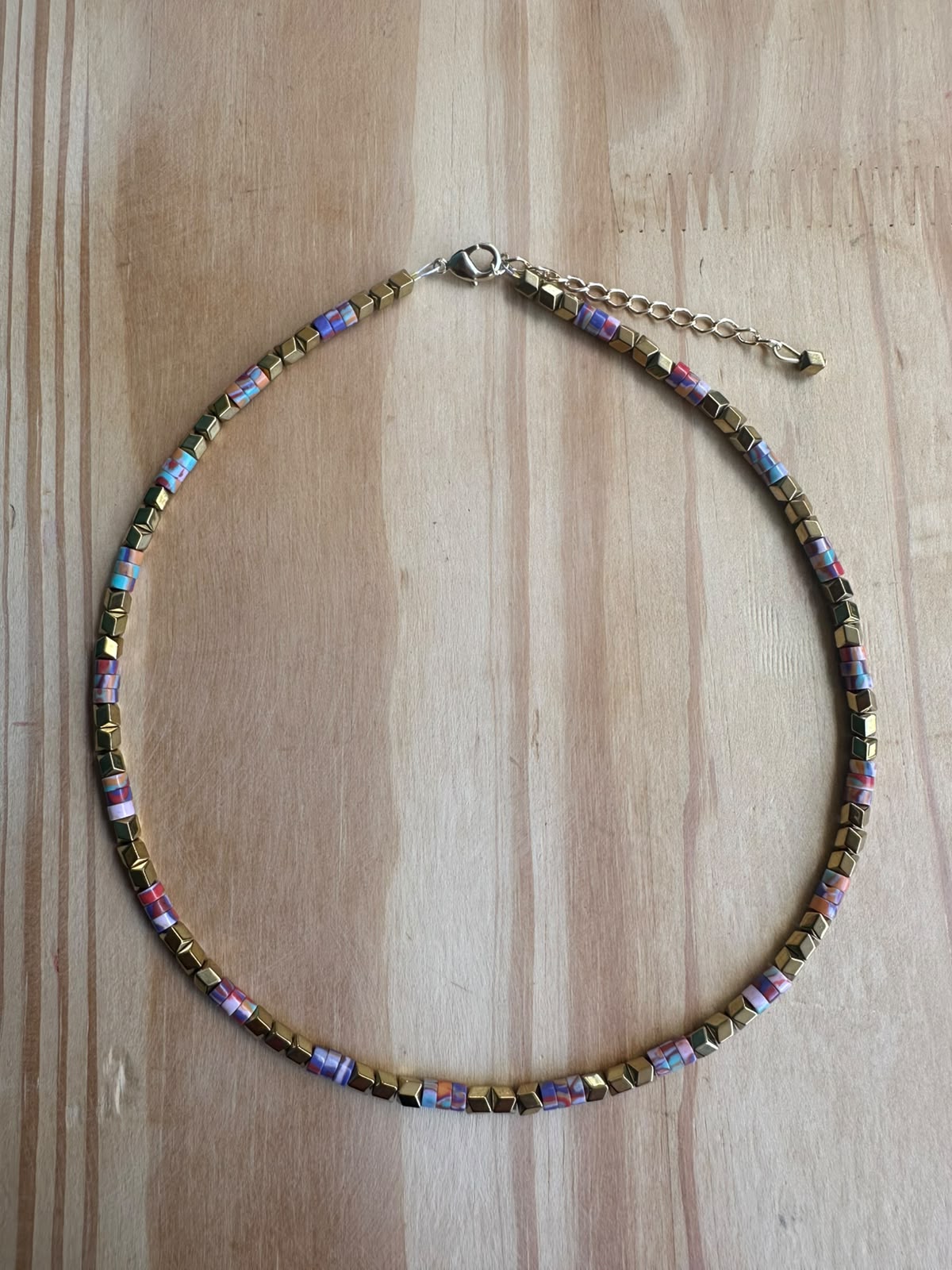 Choker Hematita com Calcilica