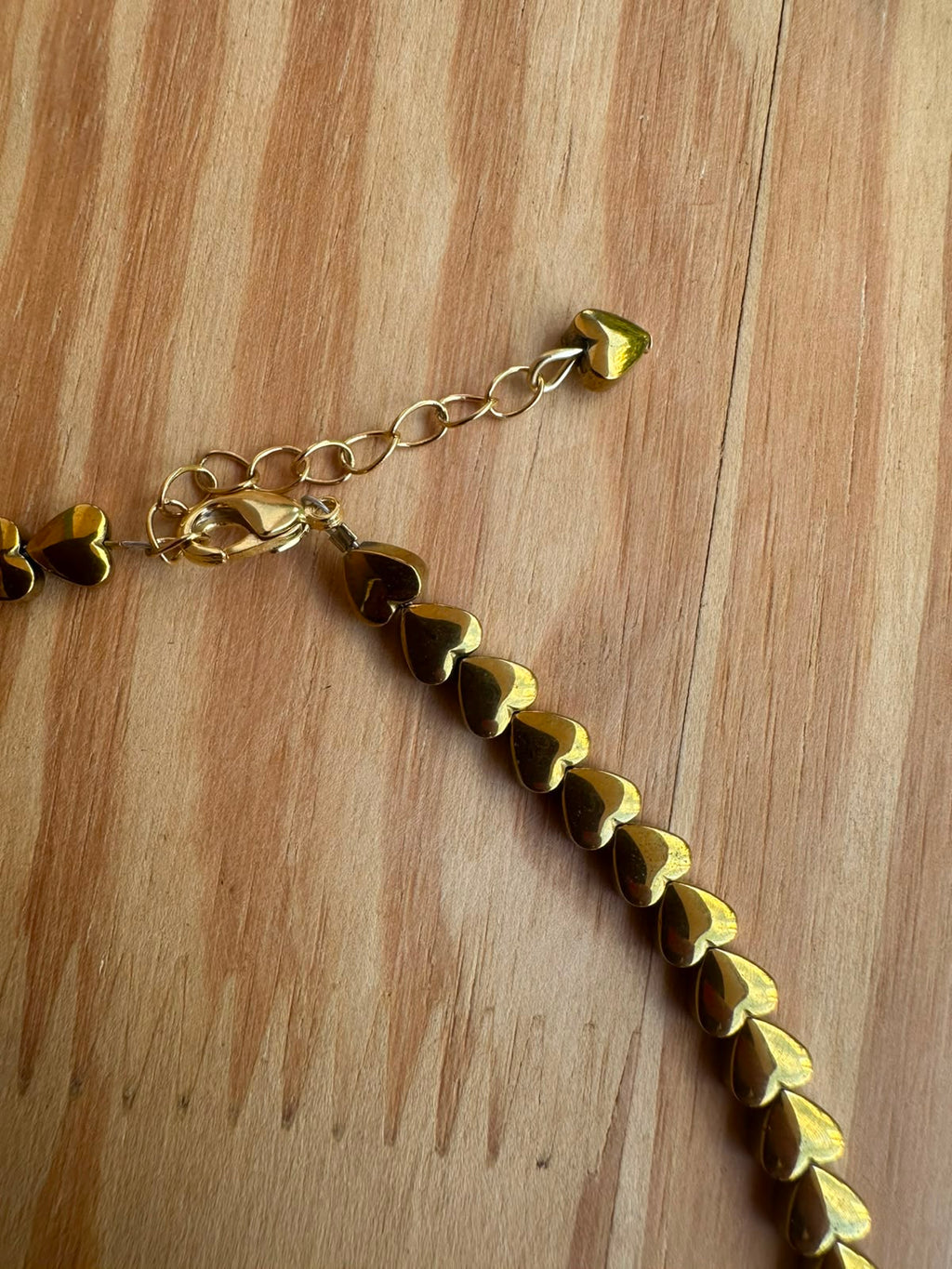 Choker Hematita Coração