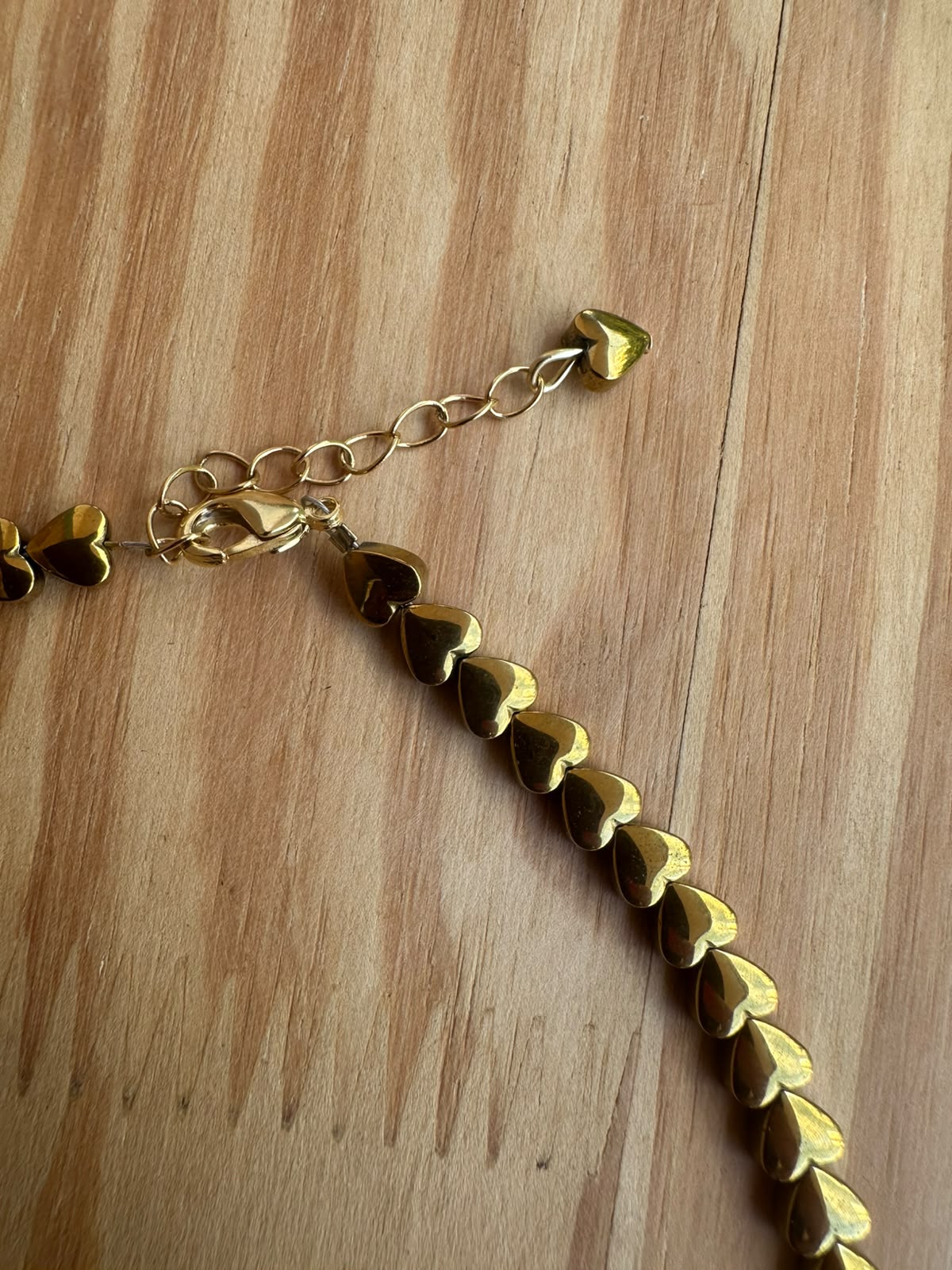 Choker Hematita Coração