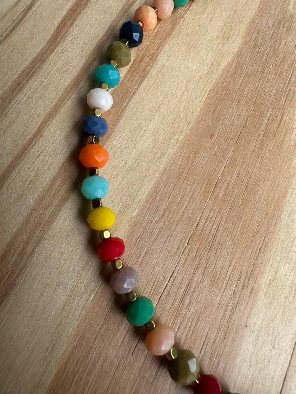 Choker Cristal de Vidro com Hematita