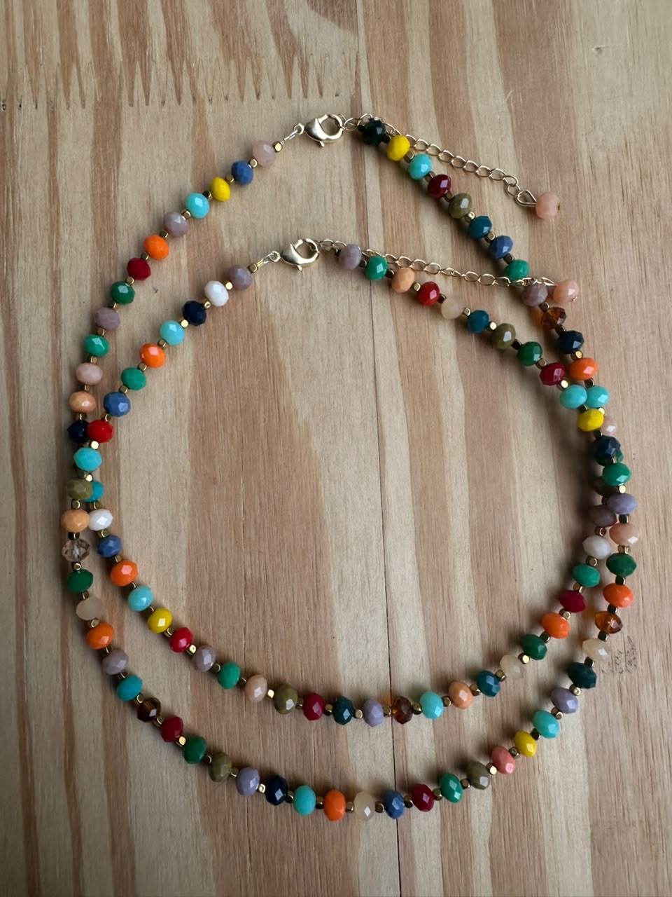 Choker Cristal de Vidro com Hematita