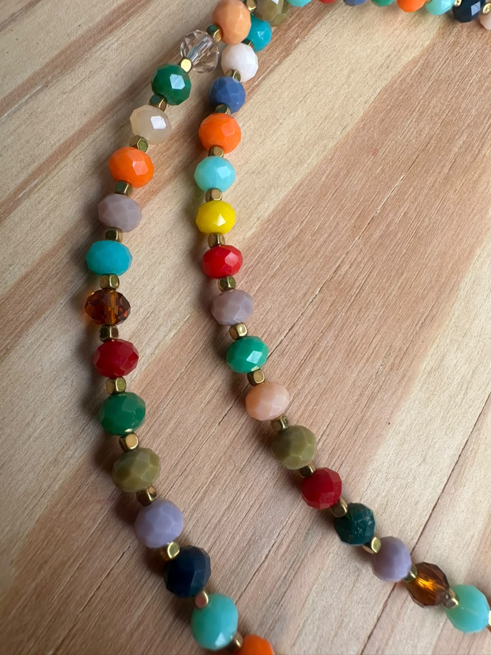 Choker Cristal de Vidro com Hematita