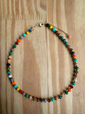 Choker Cristal de Vidro com Hematita