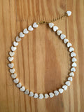 Choker Madrepérola com Hematita