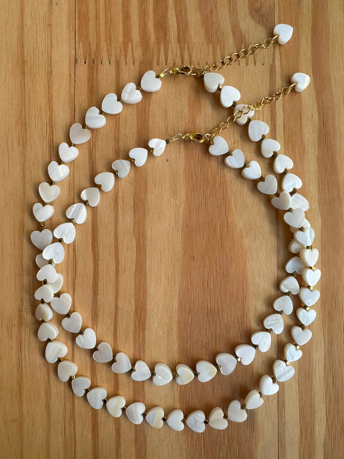Choker Madrepérola com Hematita