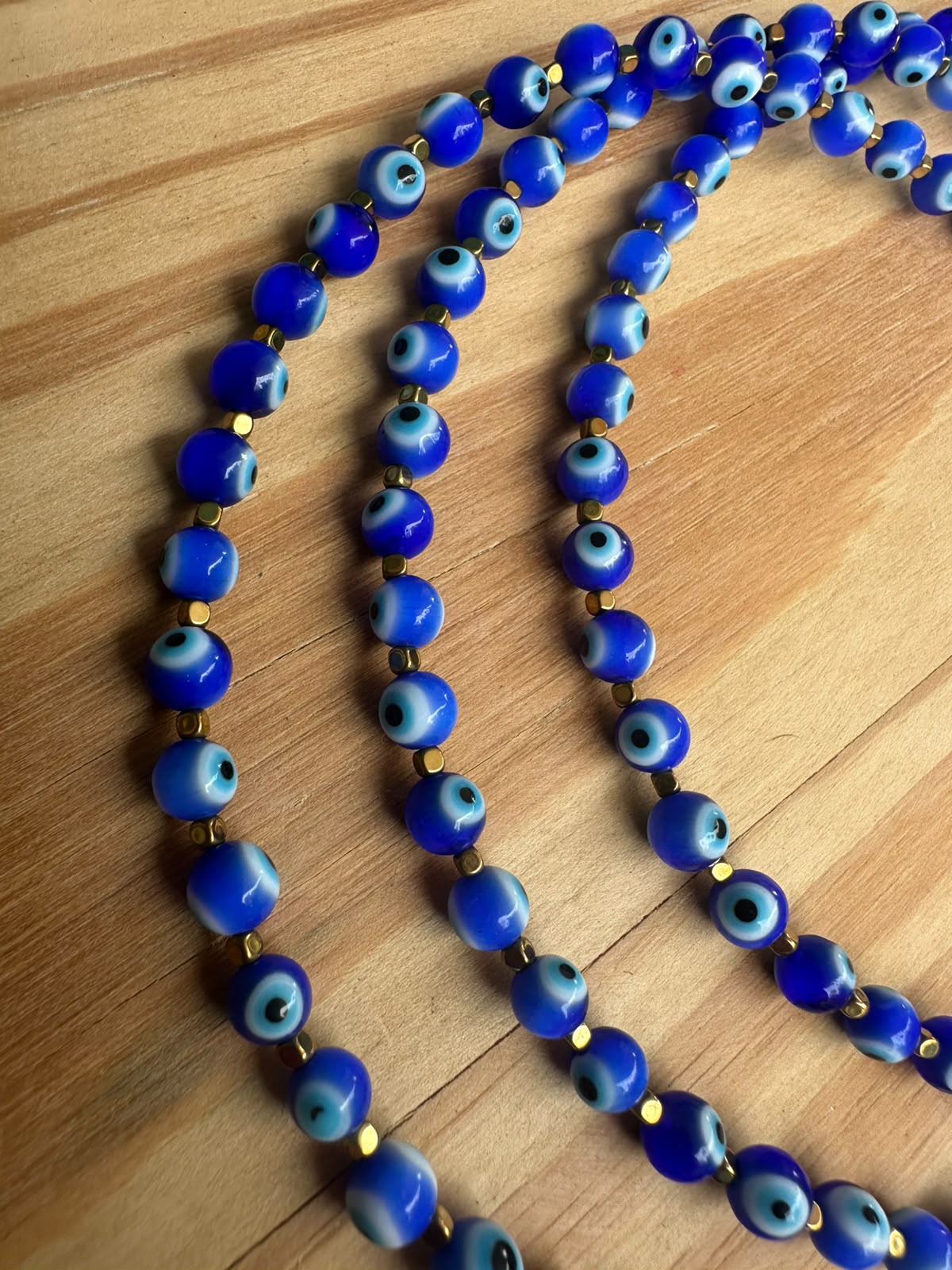 Choker Olho Grego Murano com Hematita