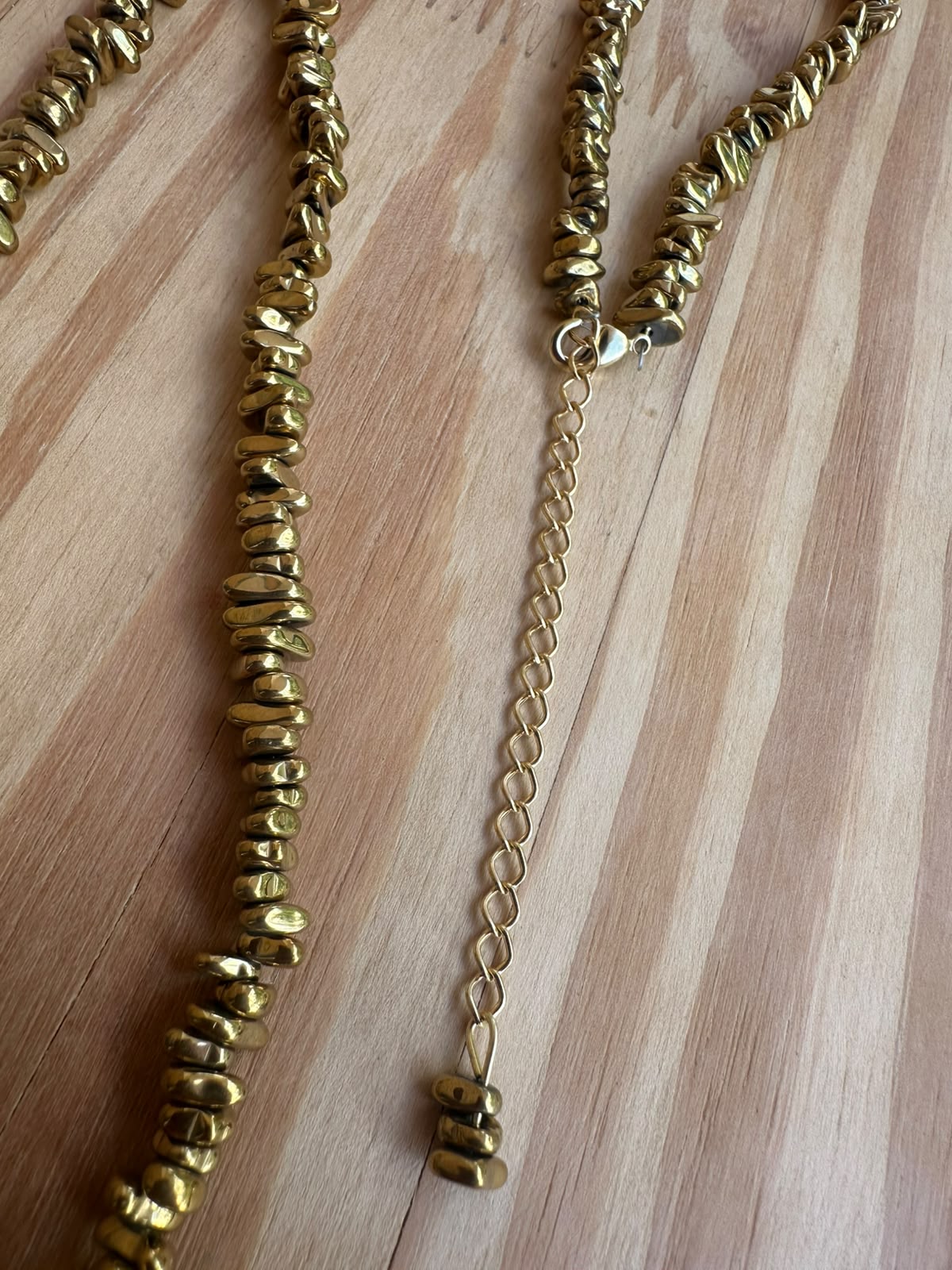 Colar Longo Cascalho de Hematita