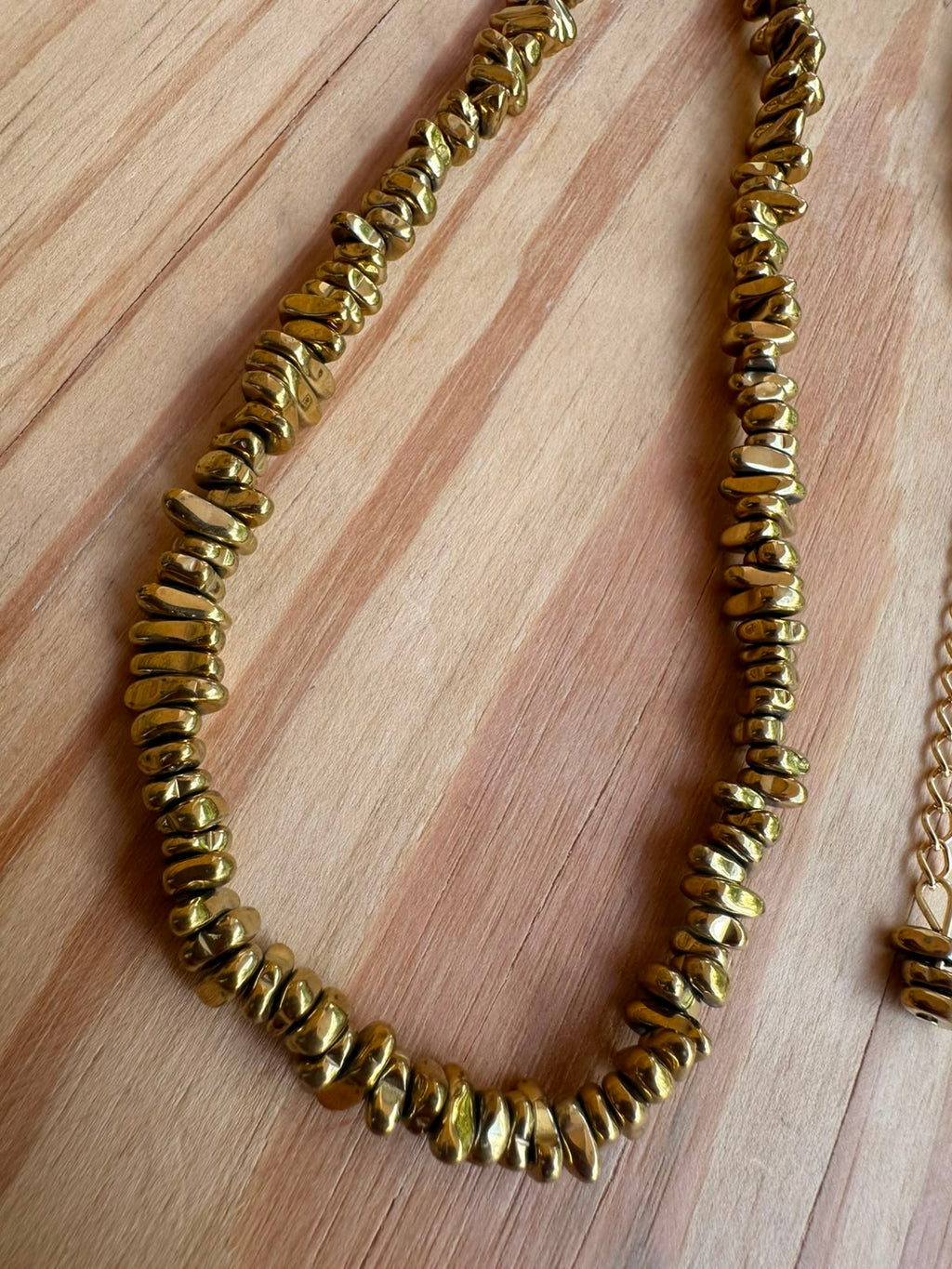 Colar Longo Cascalho de Hematita