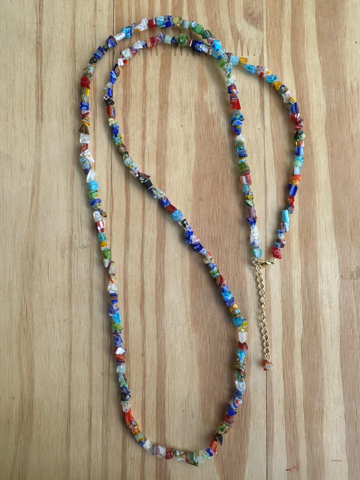 Colar Longo Cascalho de Murano