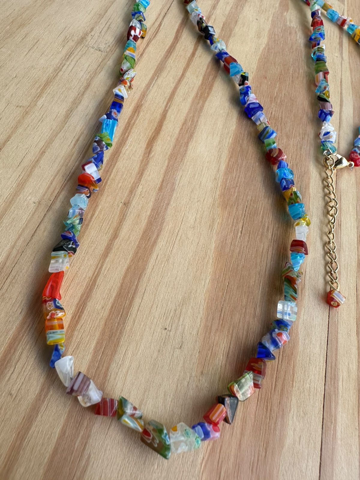 Colar Longo Cascalho de Murano