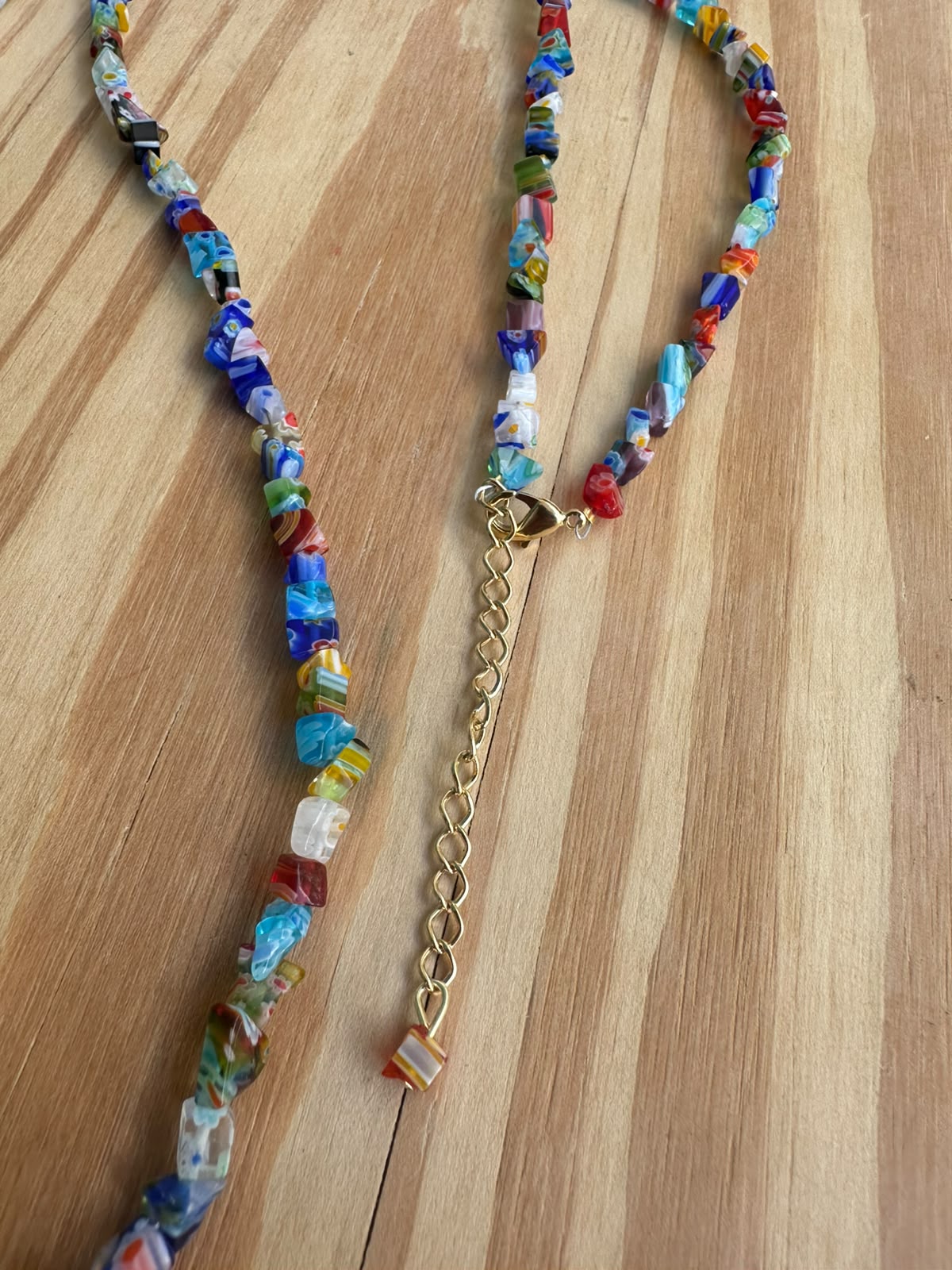 Colar Longo Cascalho de Murano