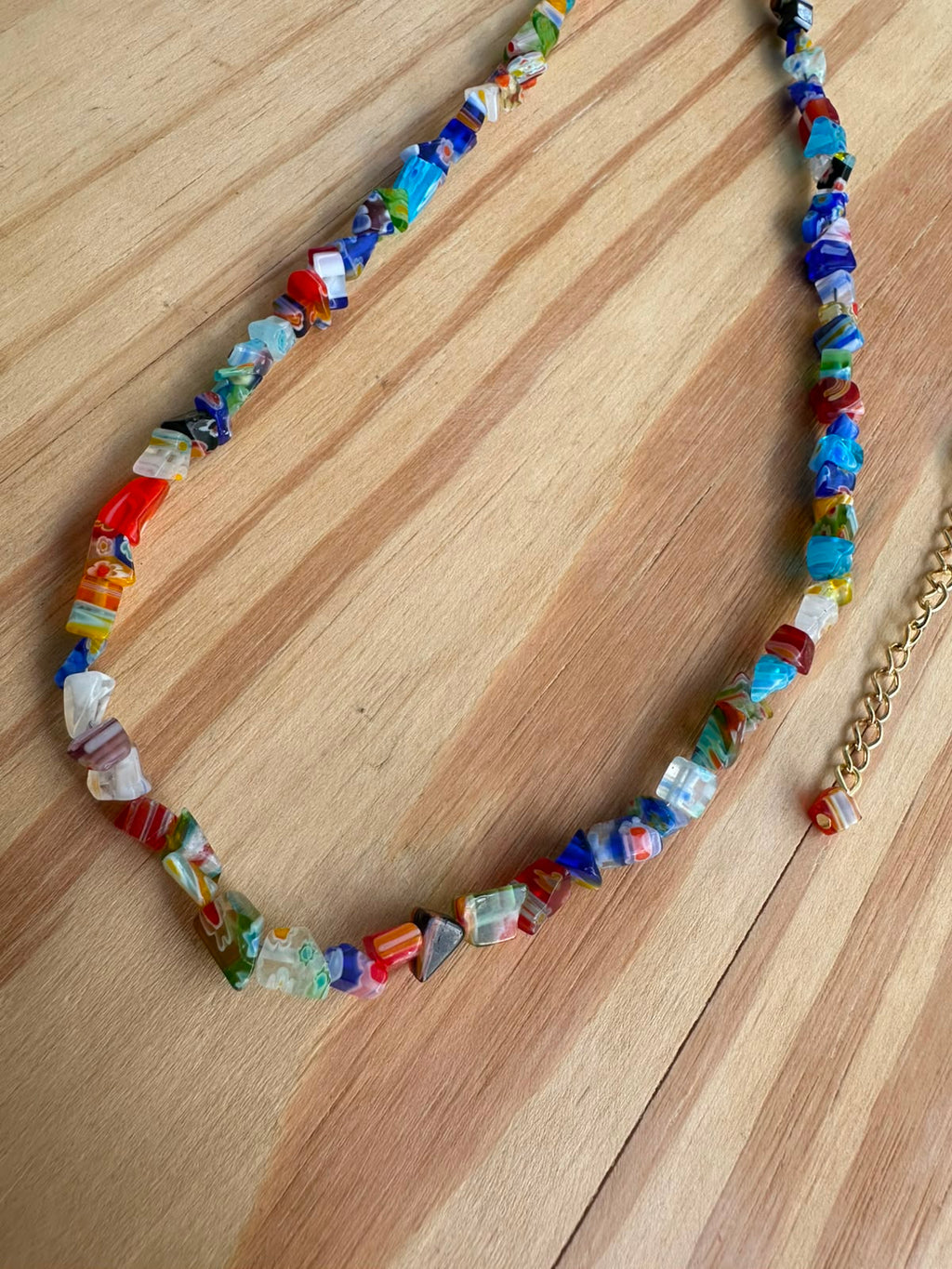 Colar Longo Cascalho de Murano