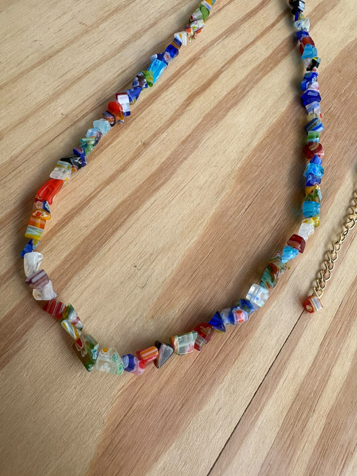 Colar Longo Cascalho de Murano
