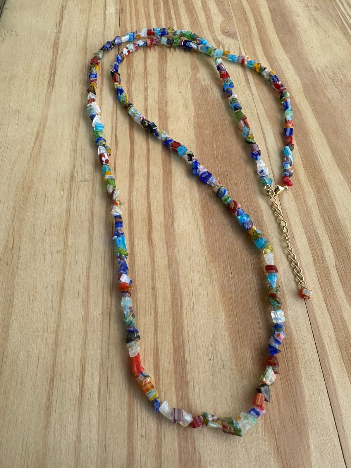 Colar Longo Cascalho de Murano