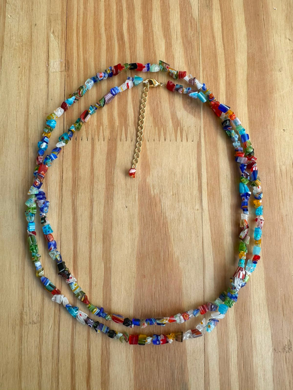 Colar Longo Cascalho de Murano