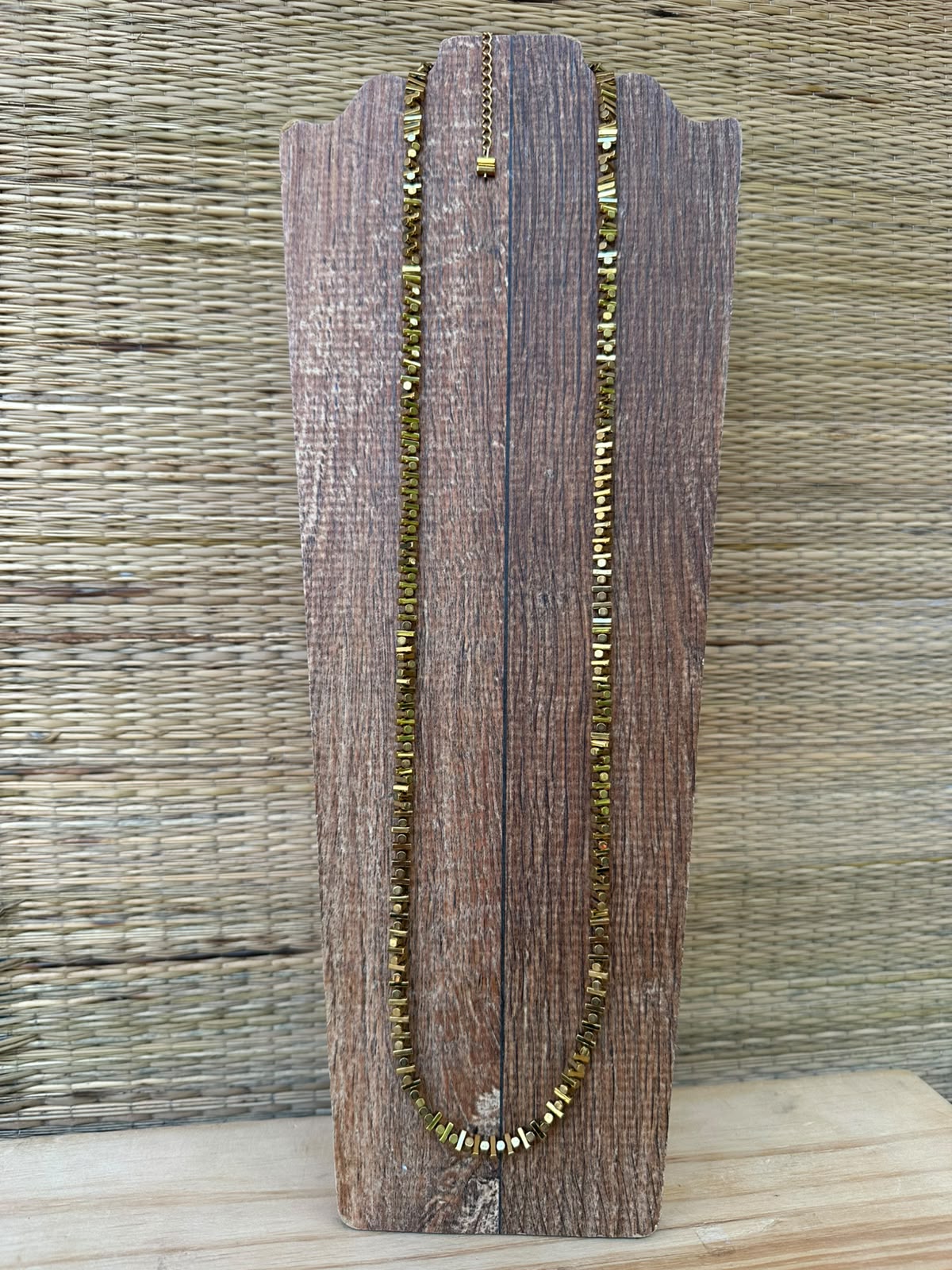 Colar Longo Hematita Palitinho