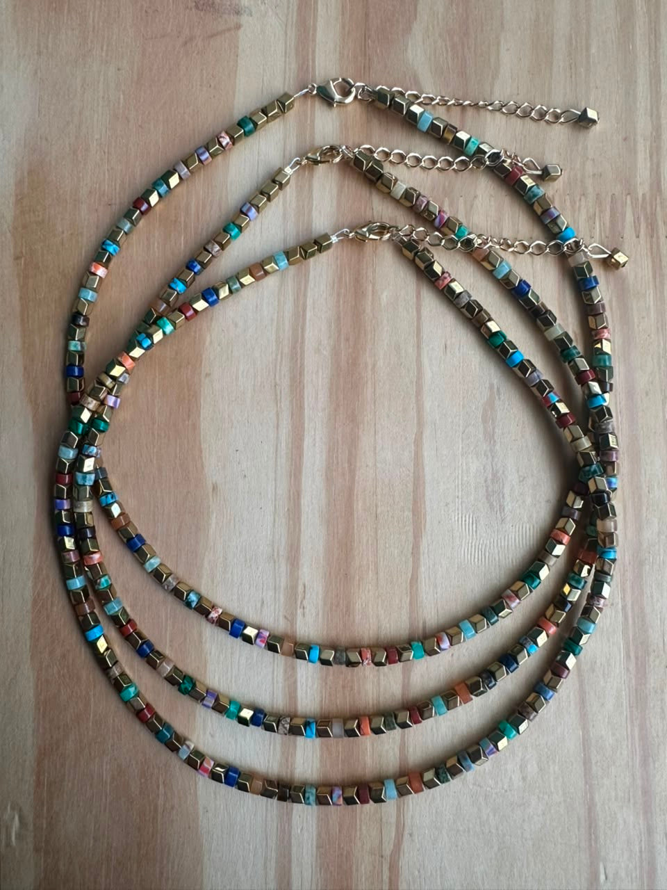 Choker Hematita com Mix de Pedras Naturais
