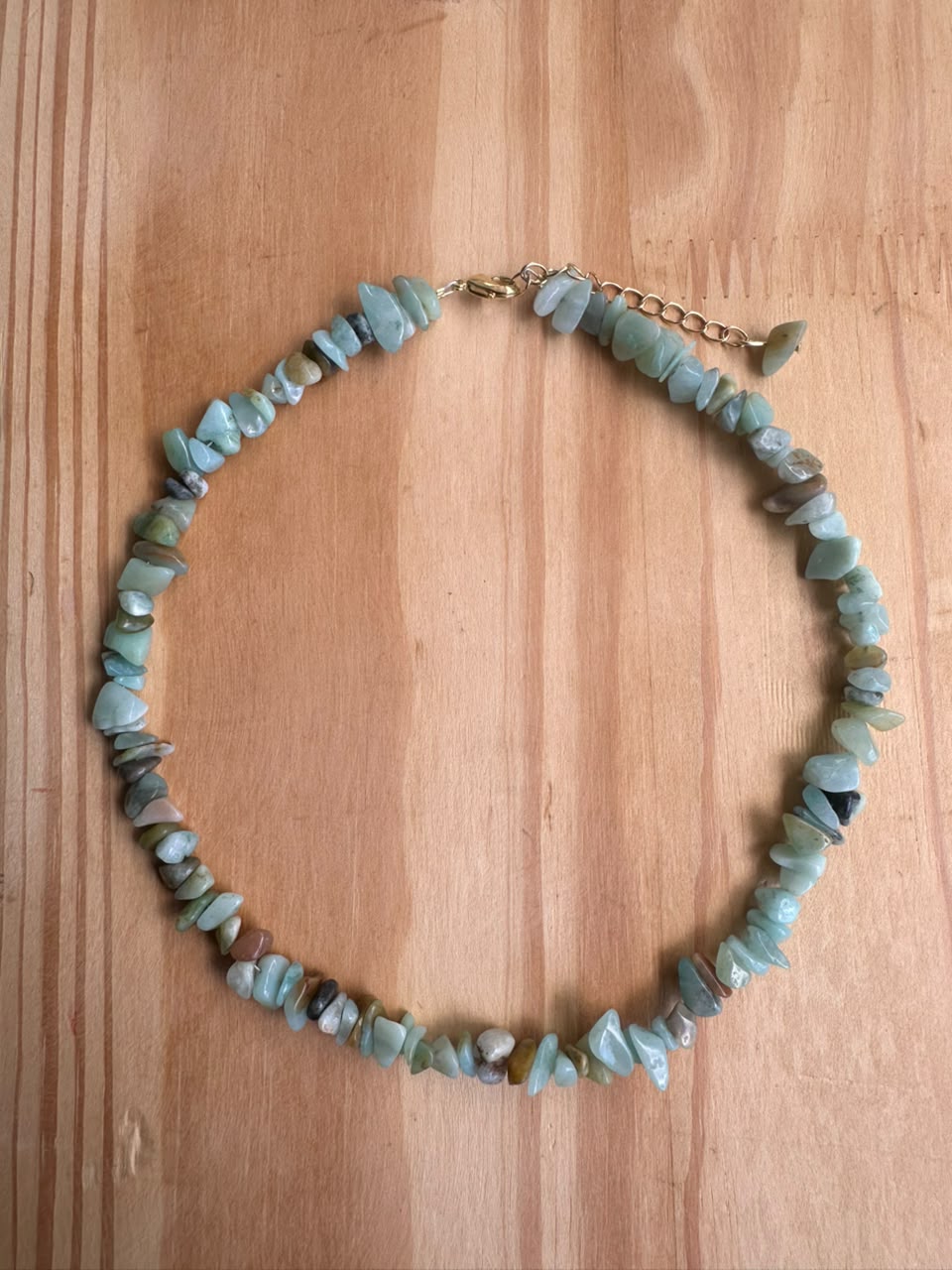Choker Cascalho de Amazonita - Opção 4