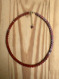 Choker Coração Médio Jaspe Vermelho