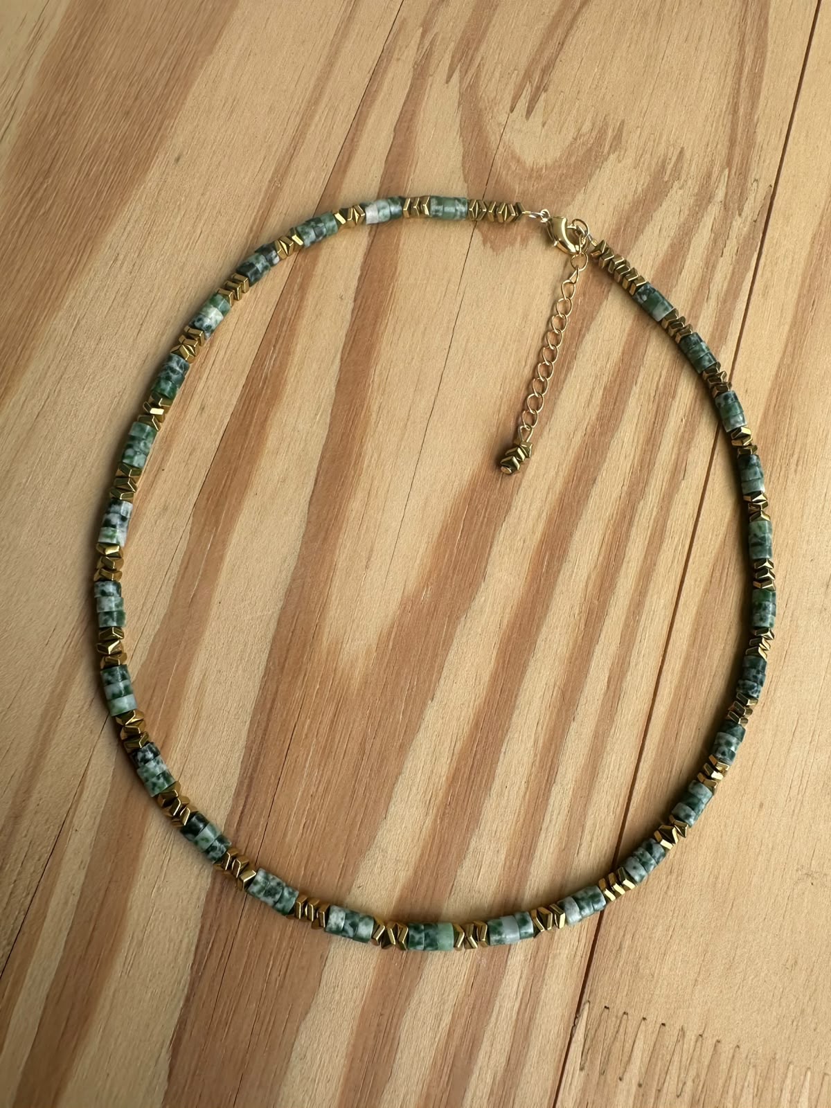 Choker Hematita com Ágata Árvore