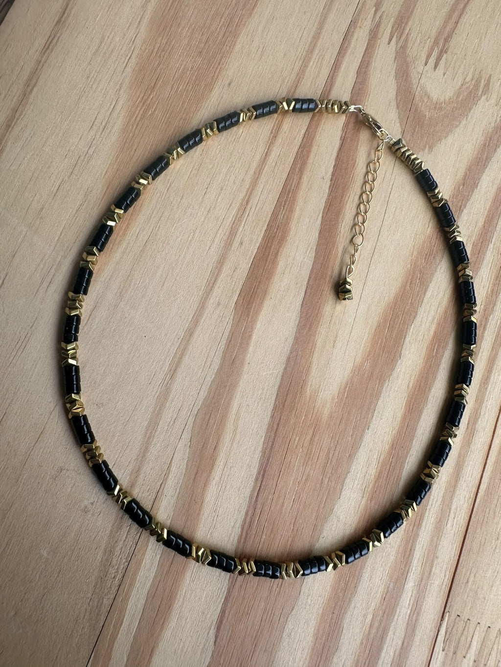Choker Ônix com Hematita