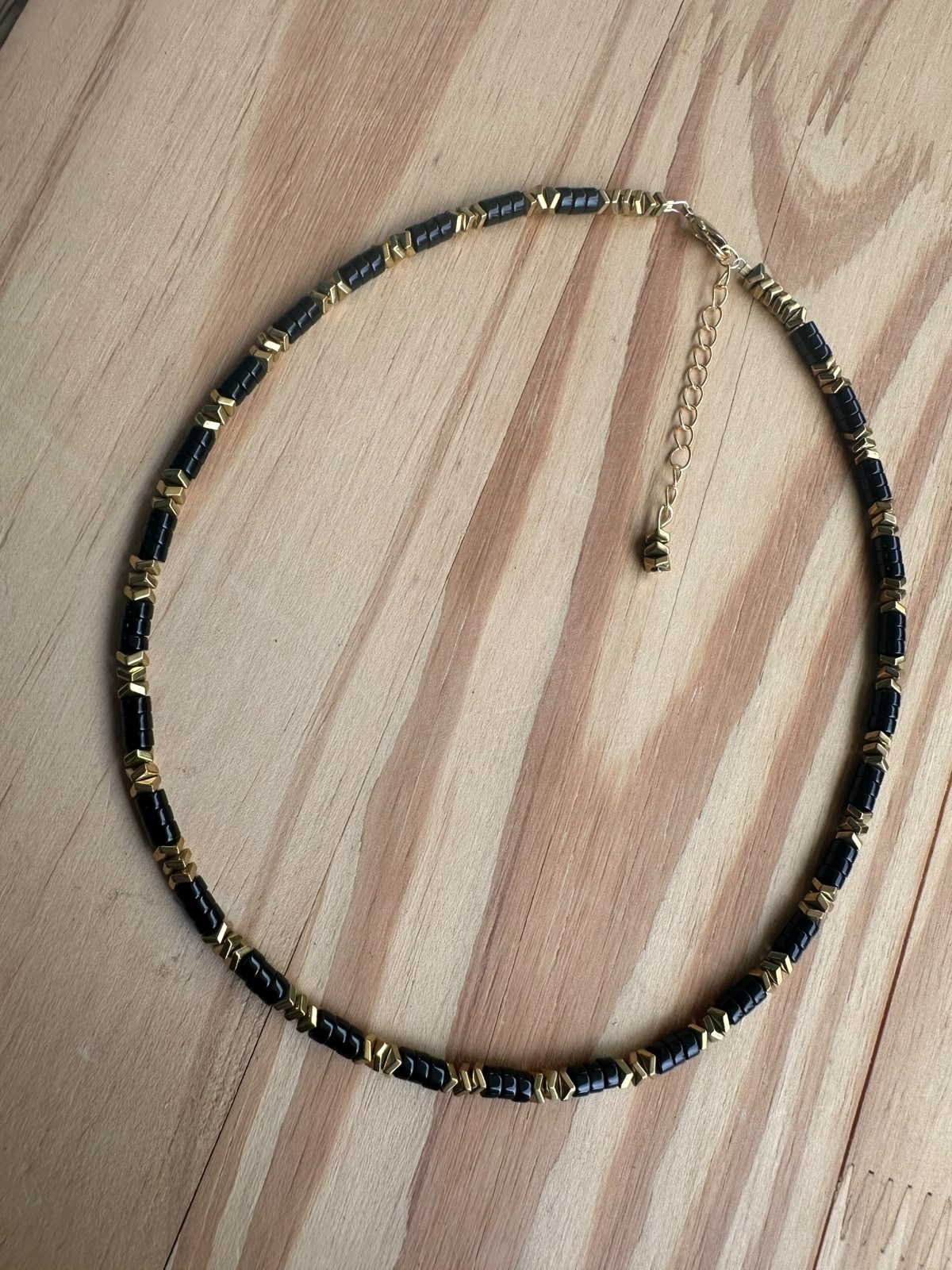 Choker Ônix com Hematita