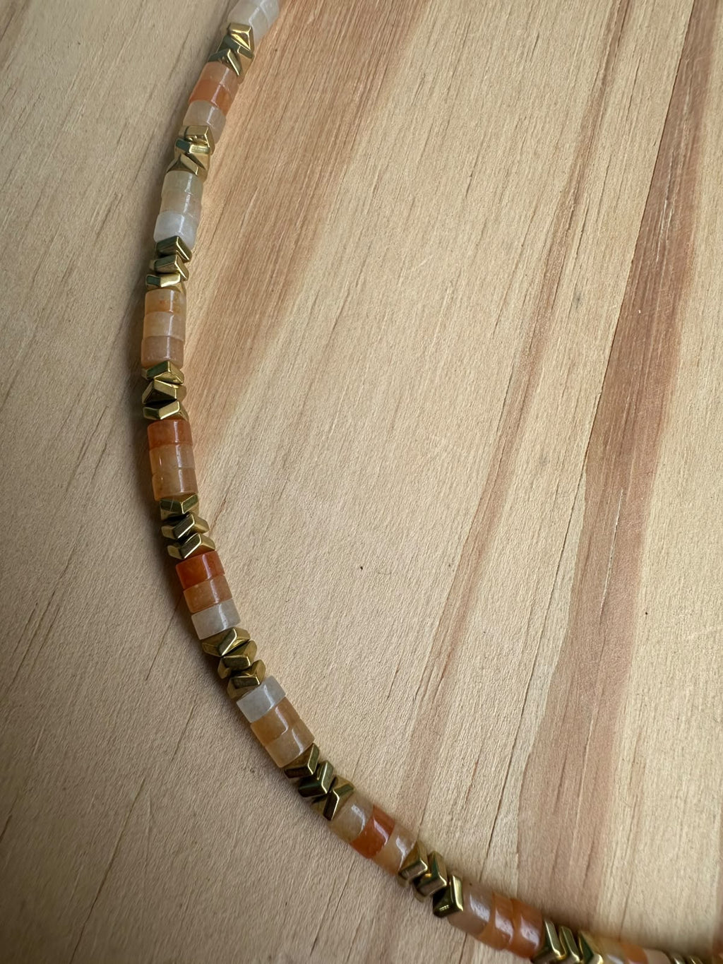 Choker Cornalina com Hematita