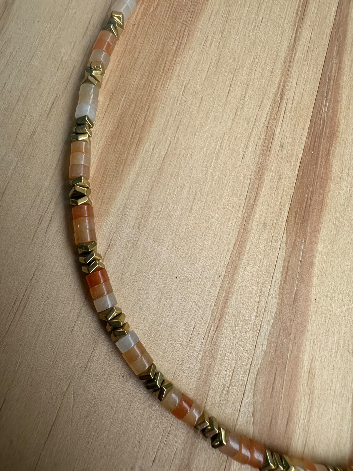 Choker Cornalina com Hematita