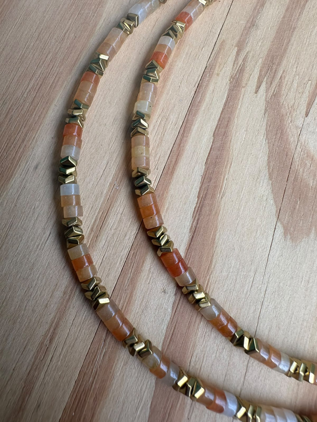 Choker Cornalina com Hematita