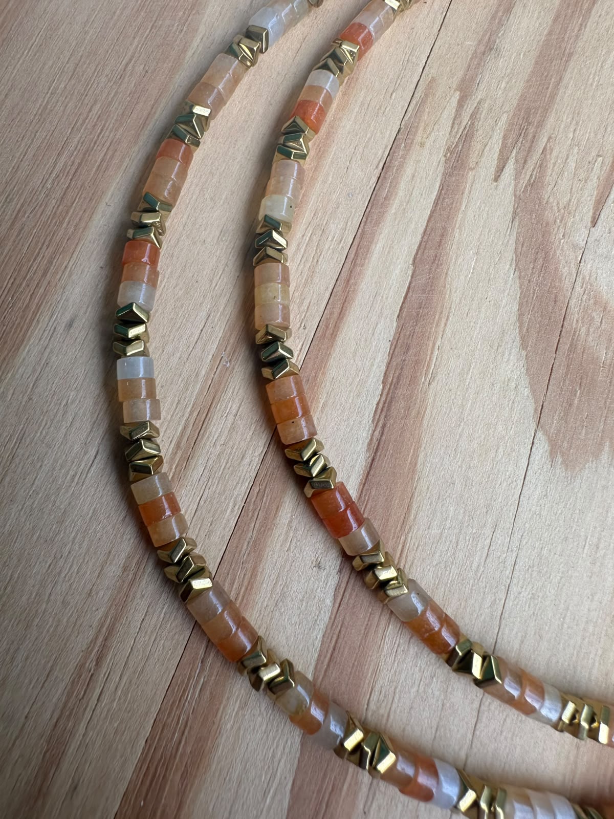 Choker Cornalina com Hematita