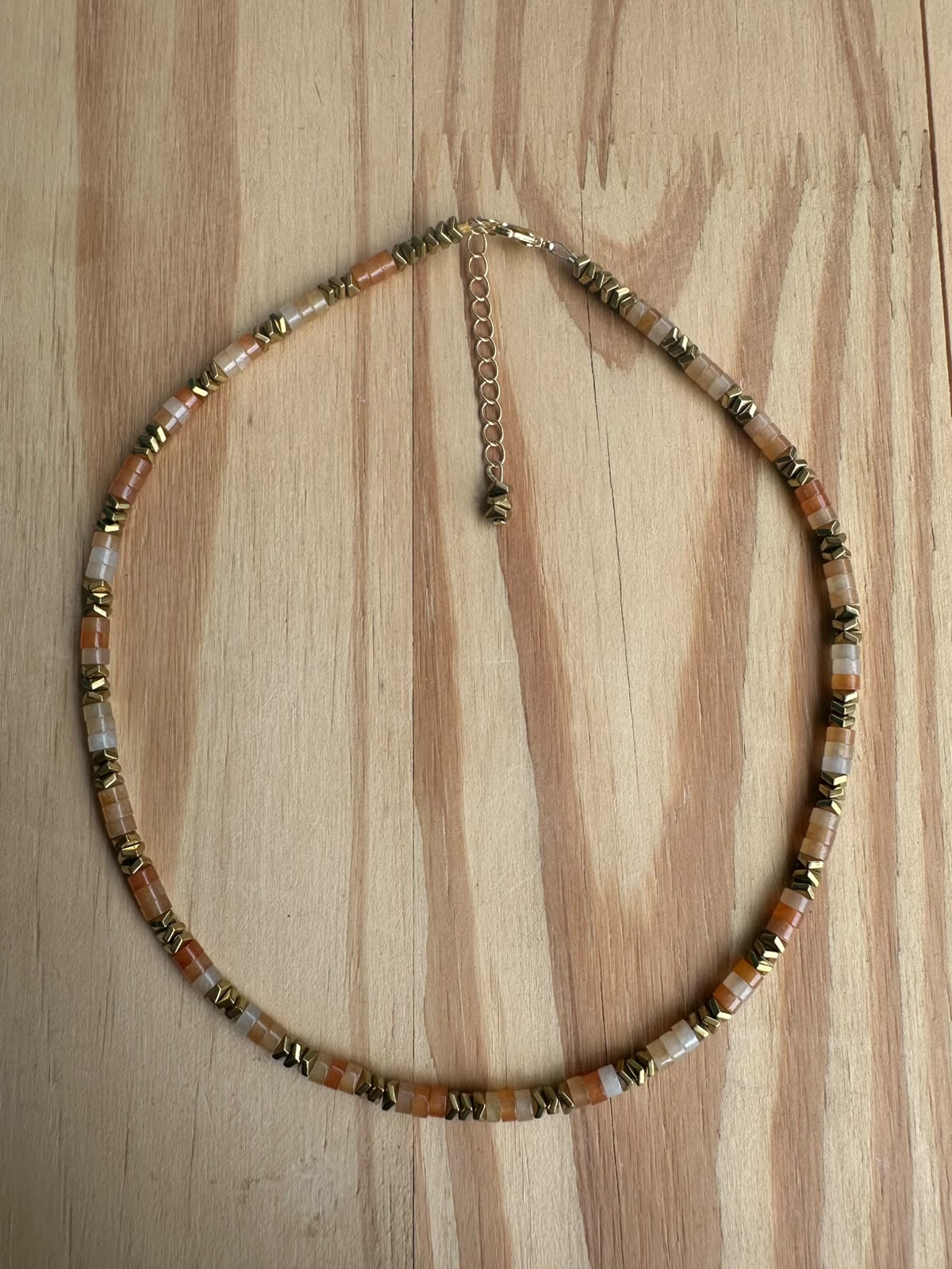Choker Cornalina com Hematita