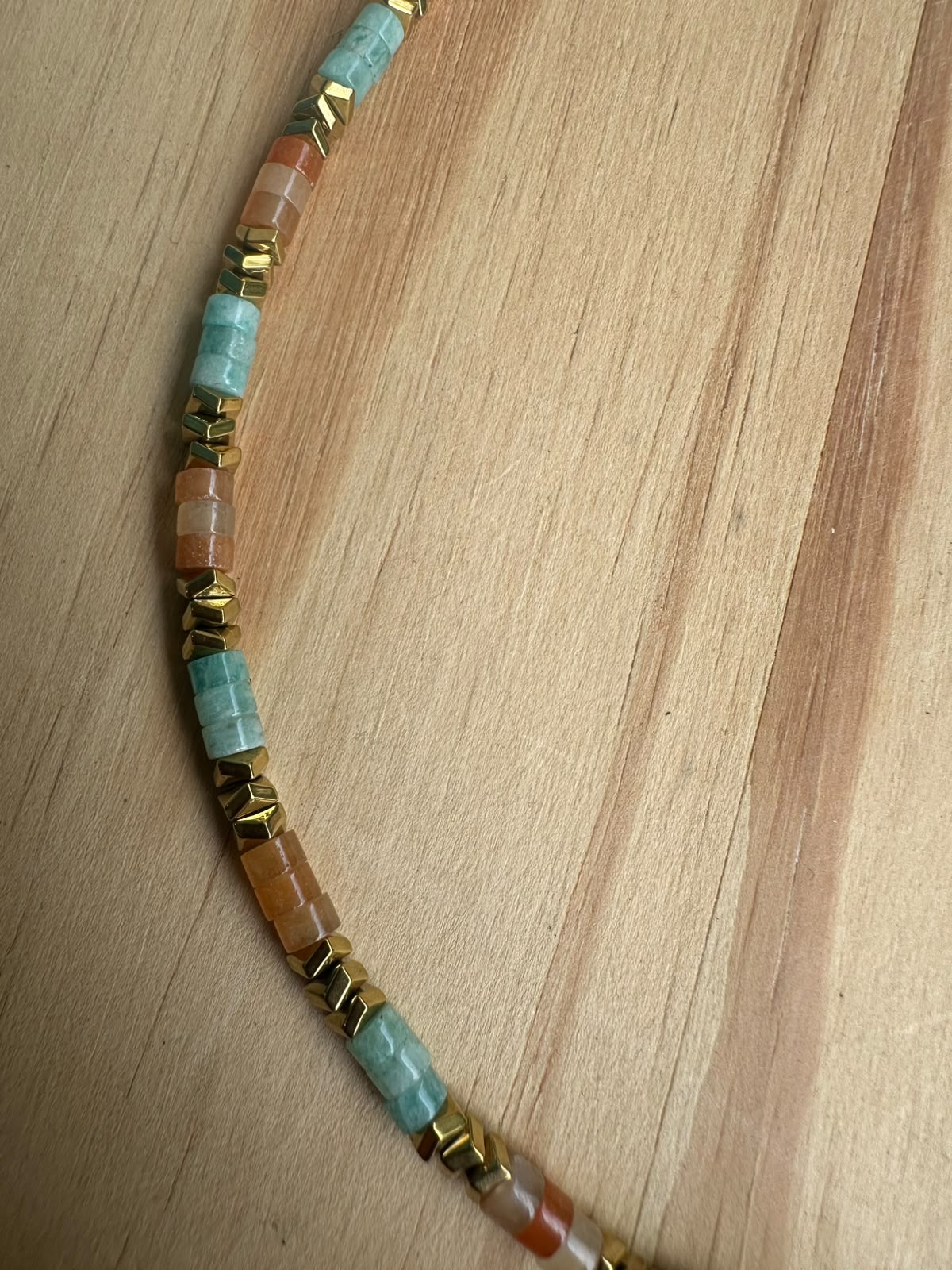Choker Cornalina com Amazonita e Hematita
