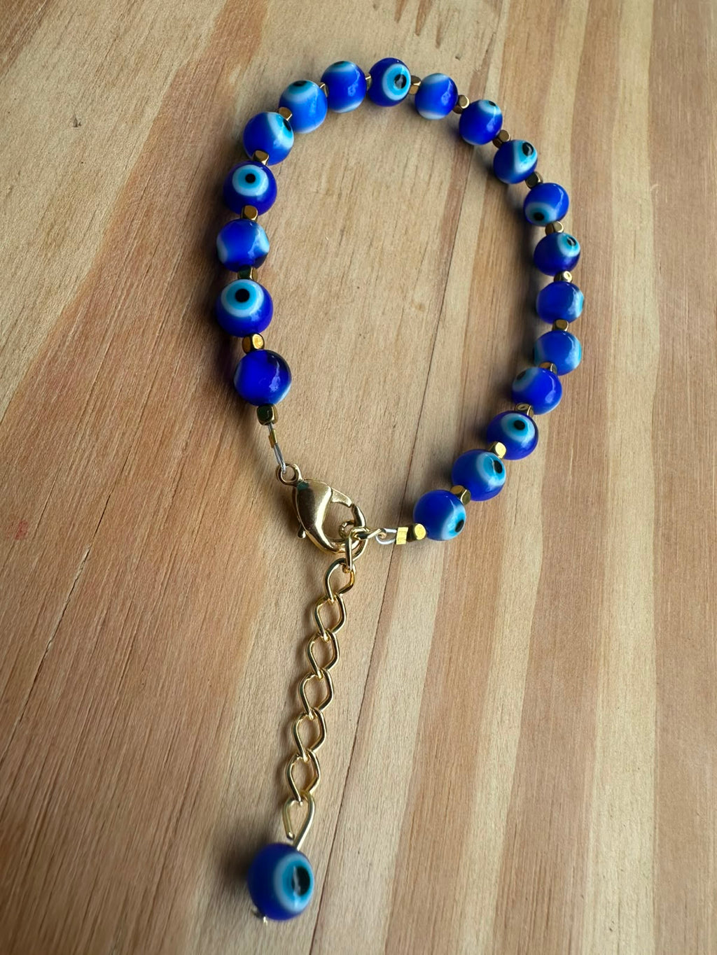 Pulseira Olho Grego Murano com hematita