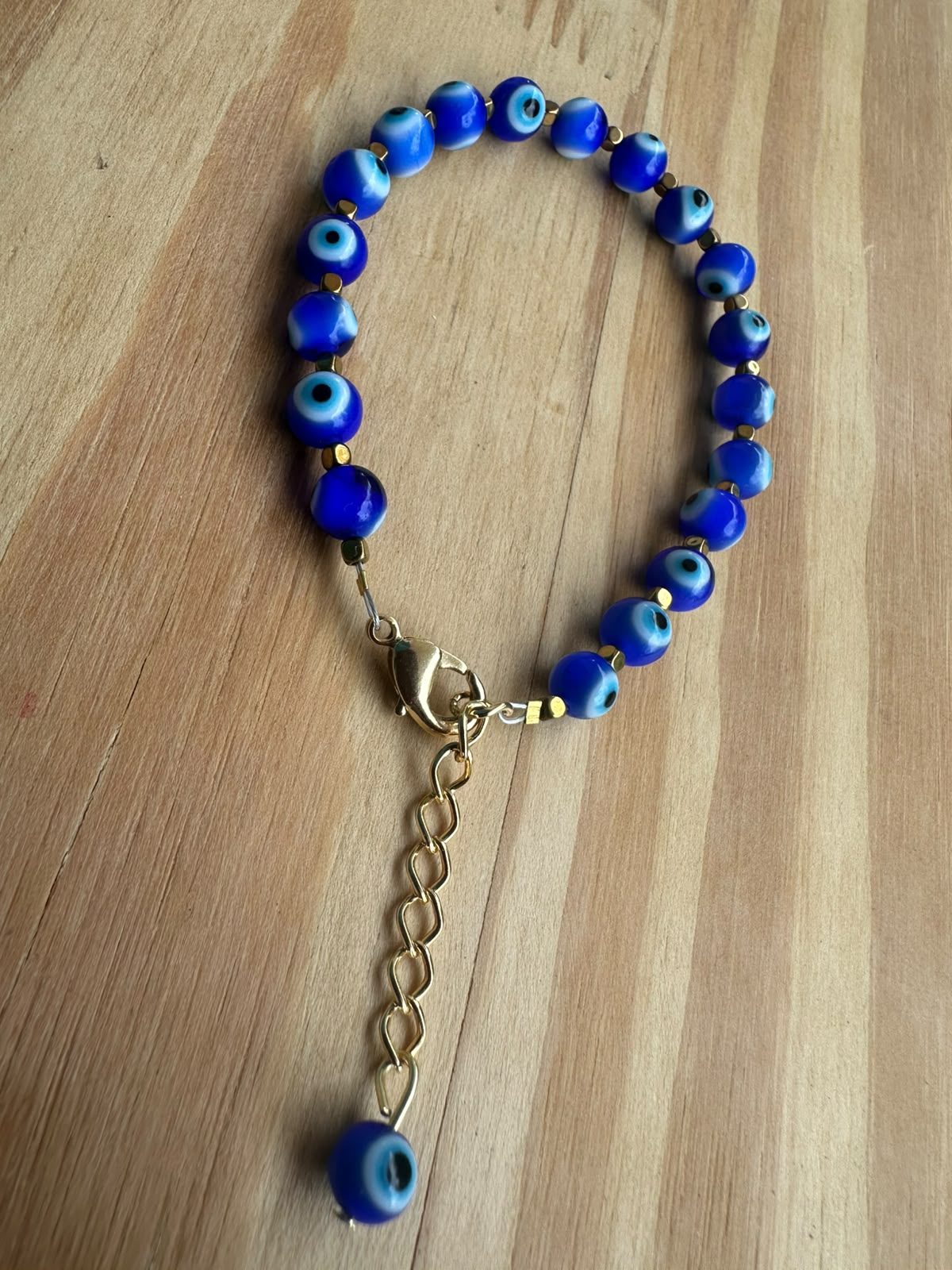 Pulseira Olho Grego Murano com hematita