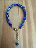 Pulseira Olho Grego Murano com hematita
