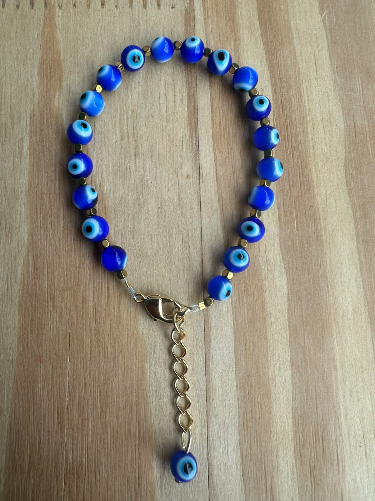 Pulseira Olho Grego Murano com hematita